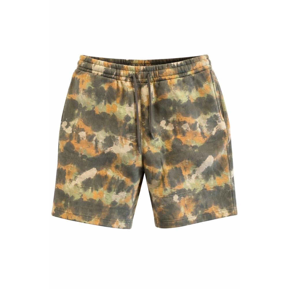 Forever 21 Tie Dye Sweat Shorts Men’s L Green Brown Drawstring Lounge